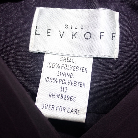 Bill Levkoff Plum Bridesmaid Dress - Size 10 - Picture 6 of 8